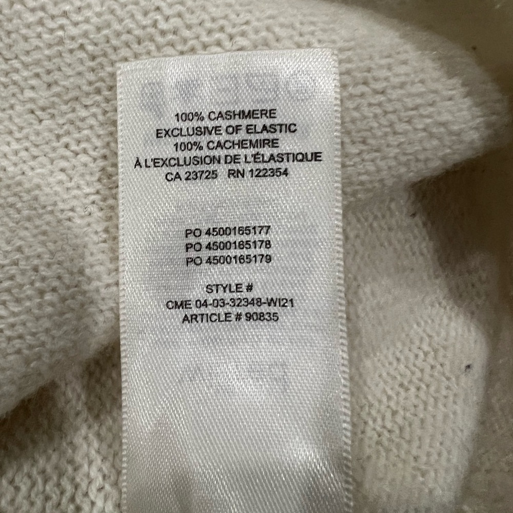 Wilfred Women's Cream cashmere mock Turtleneck Sweater - s - Picture 2 of 7